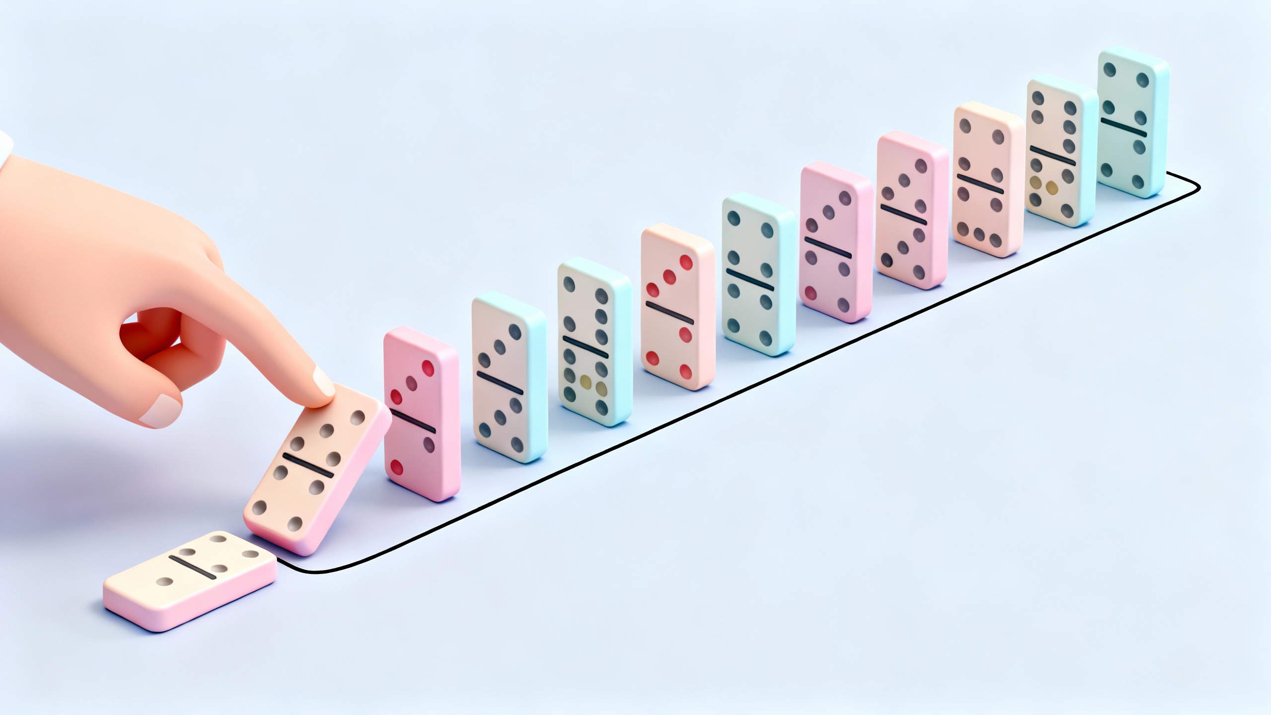 Dominoes Toppling